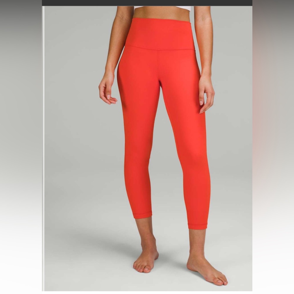 NWT Lululemon Solar Orange Align 25” Leggings size 4